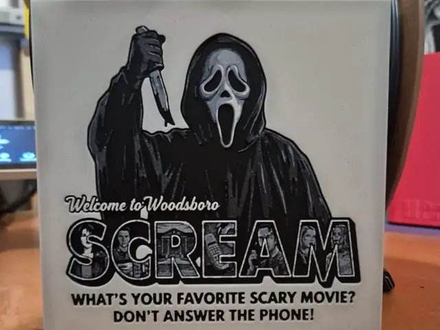HueForge model: scream by Buntsta