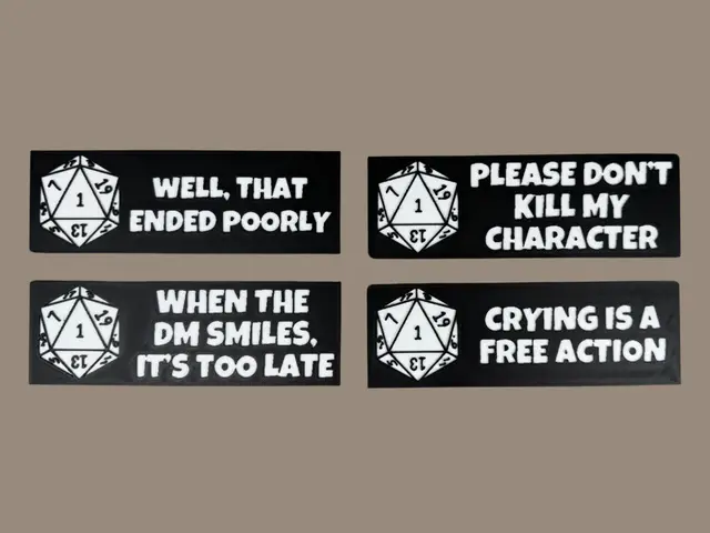 HueForge model: Dungeons and Dragons - Bookmark Set #2 by Canadian Gamer