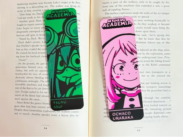 HueForge model: My Hero Academia Bookmark Set - Uravity and Froppy by Artful Creator