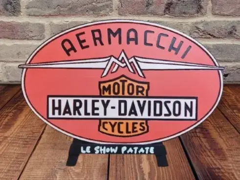 HueForge model: Logo Harley - Aermacchi Hueforge by leshowpatate