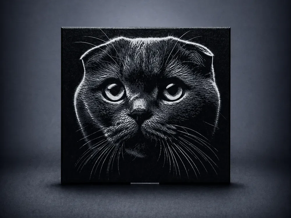 Scottish Fold cat by Aleksandr HueForge model: Scottish Fold cat by Aleksandr