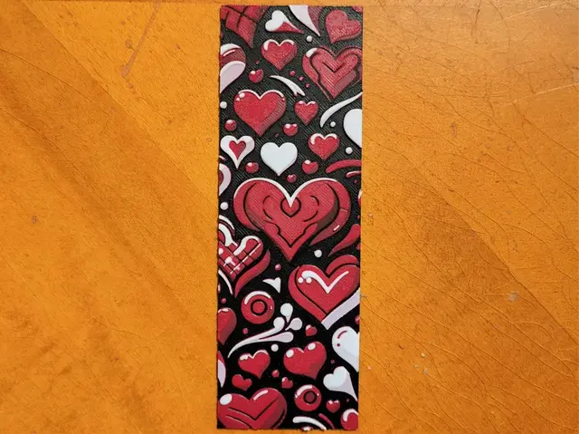 Magenta Hearts Bookmark - 3 Colours