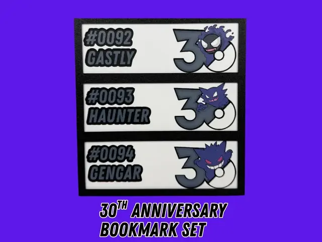 HueForge model: Gastly, Haunter, Gengar - 30th Anniversary by Canadian Gamer