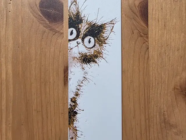HueForge model: Peeking Cat Bookmark by Morganja