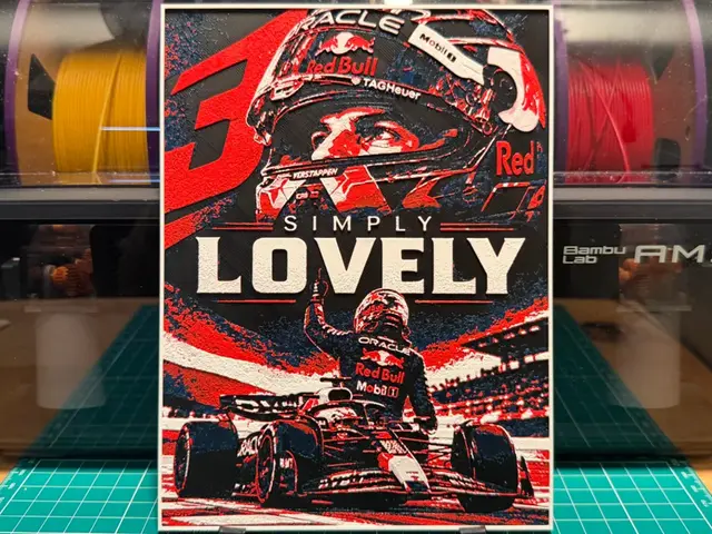 Max Verstappen Simply Lovely Poster