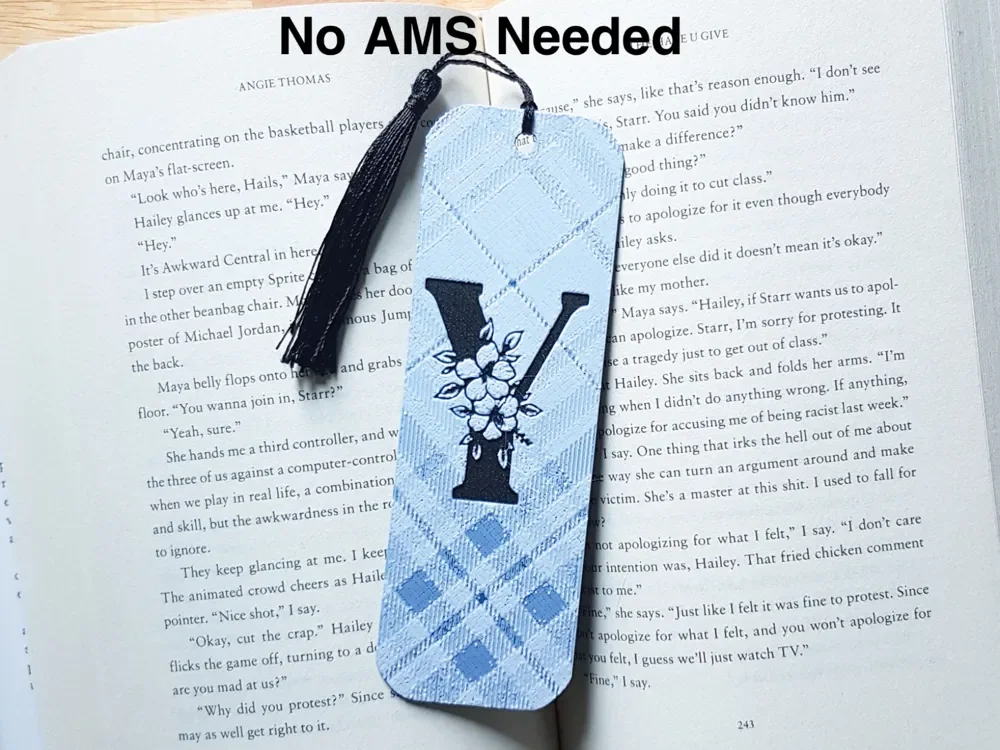 Monogram Y Bookmark, Hueforge. by Dame Jo HueForge model: Monogram Y Bookmark, Hueforge. by Dame Jo