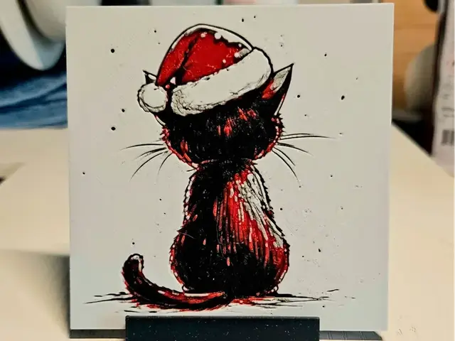 Christmas Black Cat