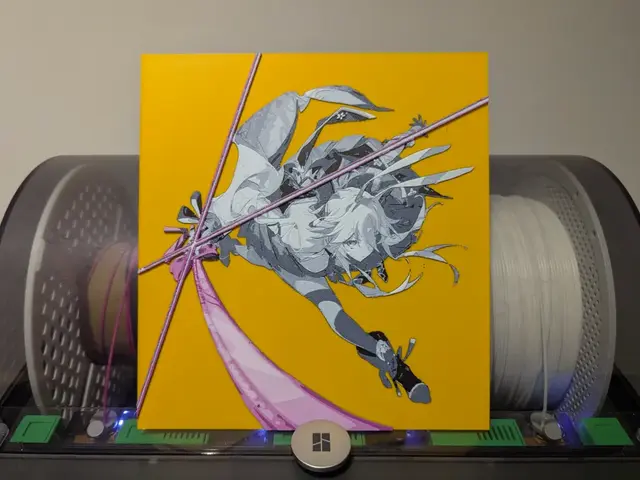 HueForge model: Evanescia Crimson Blossom Hueforge - Honkai Star Rail by Razel