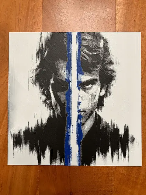 HueForge model: Anakin Skywalker Close Up by JustBe 3D Printing