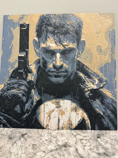 HueForge model: Punisher - Marvel Comics Hueforge by Canadian Gamer