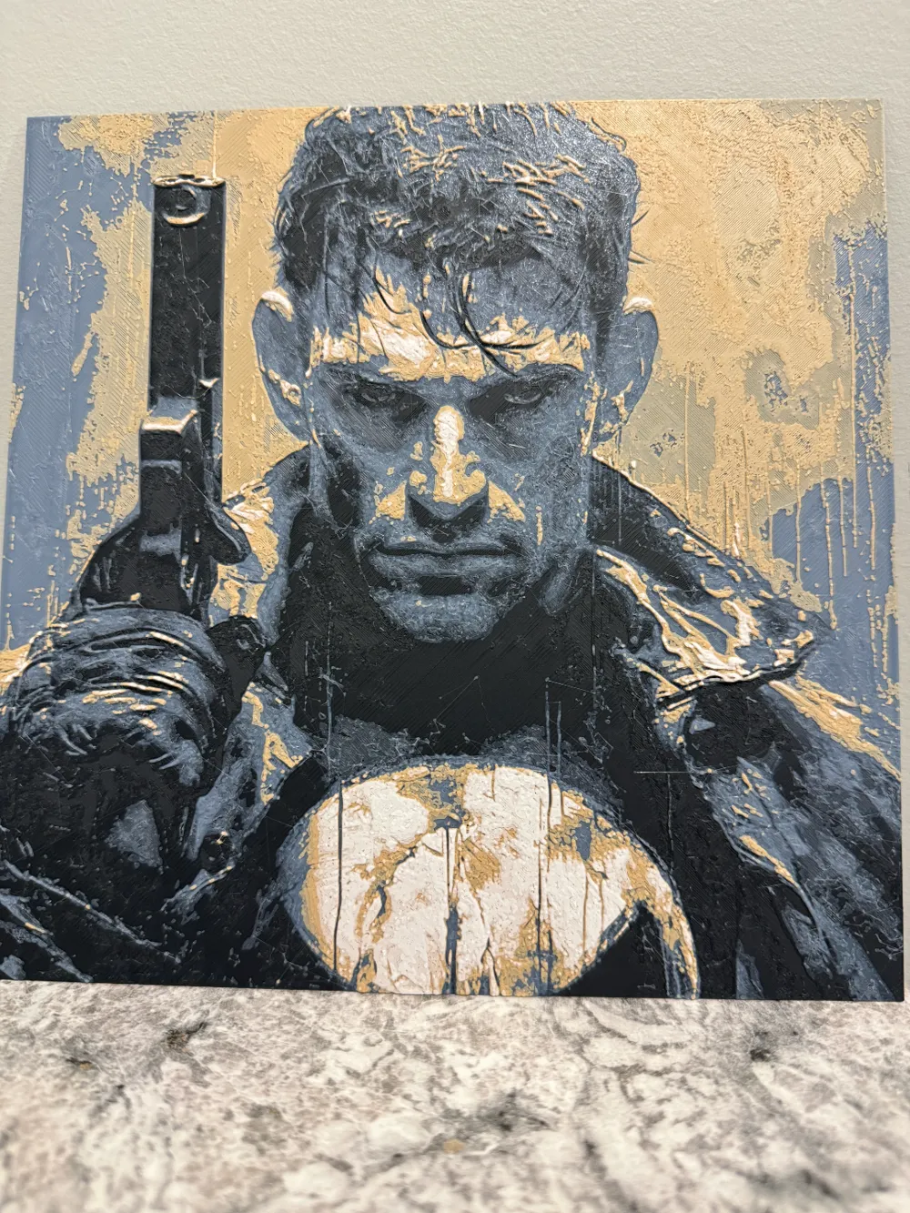 Punisher - Marvel Comics Hueforge by Canadian Gamer HueForge model: Punisher - Marvel Comics Hueforge by Canadian Gamer