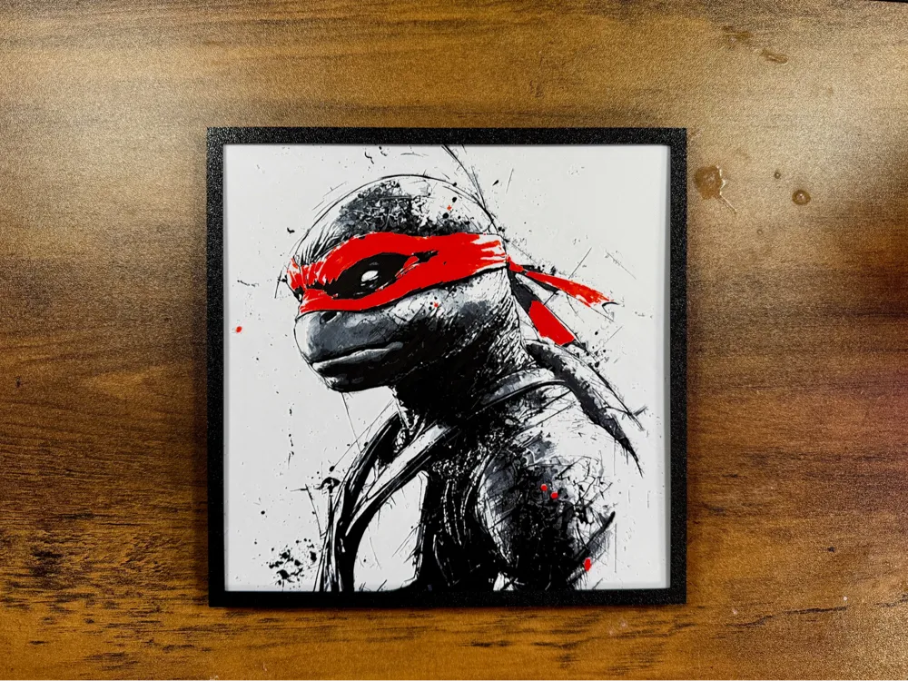 Raphael – Red-Hot Rage Poster by 3D Prints By Vic HueForge model: Raphael – Red-Hot Rage Poster by 3D Prints By Vic