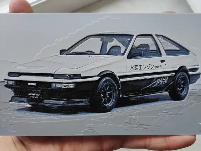 HueForge model: Toyota Corolla AE86 by BeaN