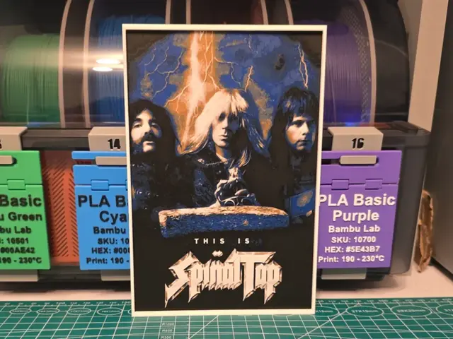 HueForge model: This Is Spinal Tap Movie Poster - Hueforge Art by Lumpy3D
