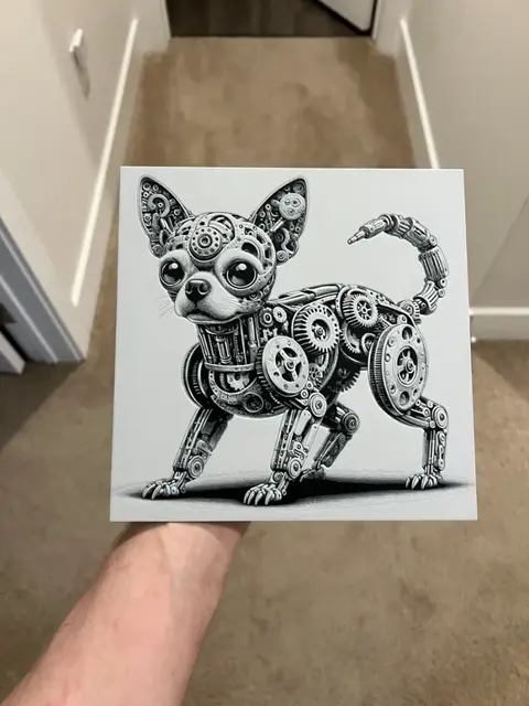HueForge model: Mechanical Chihuahua Hueforge by RP47 Designs