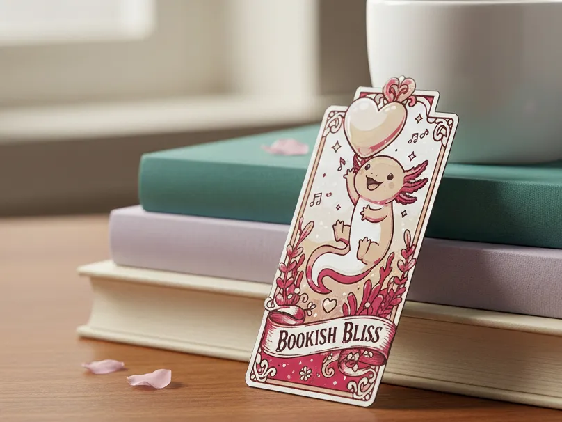 Valentine Axolotl Bookmark4 - Hueforge - 4 colors by doodleddigital HueForge model: Valentine Axolotl Bookmark4 - Hueforge - 4 colors by doodleddigital