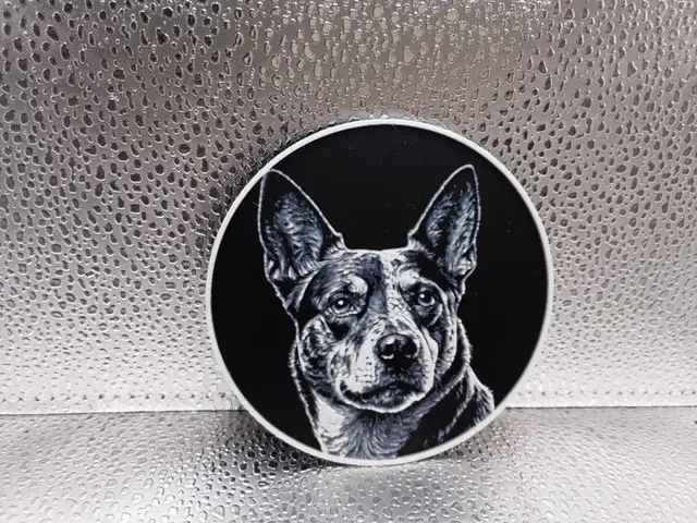 HueForge model: Australian Cattle Dog Coaster – Hueforge by Borishotch Industries