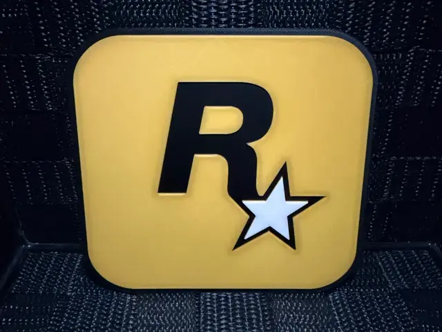 HueForge model: Rockstar Logo - Hueforge by JoDau