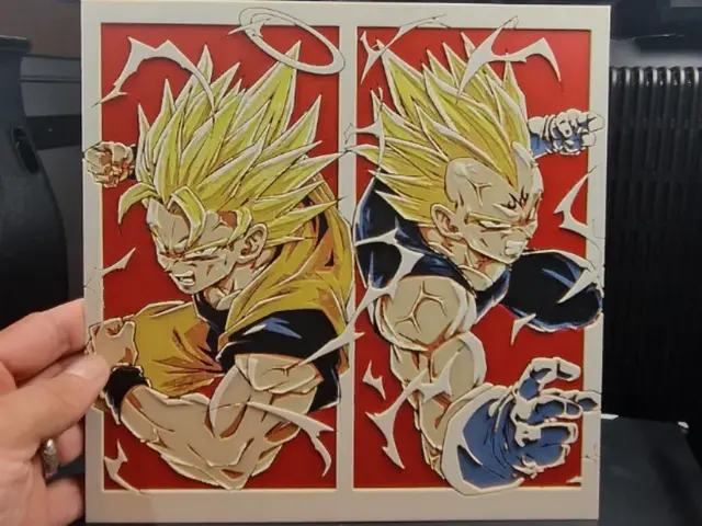 Dragon Ball Z Hueforge - Goku & Vegeta