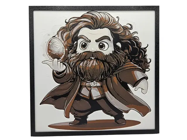 HueForge model: Rubeus Hagrid (Harry Potter) - Chibi Edition by BusyKikiBee