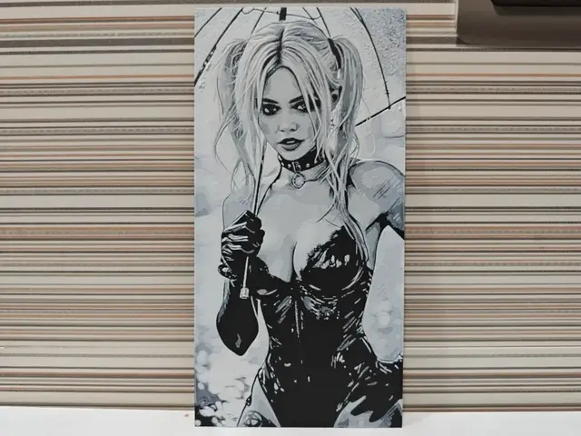 HueForge model: Harley Quinn in the rain by Litolunar