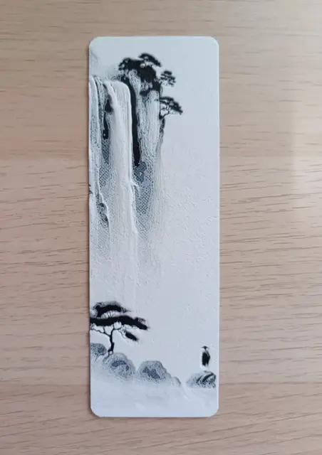Japanese Waterfall Bookmark
