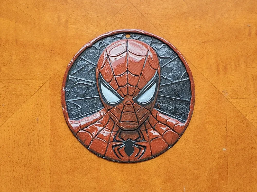 Spiderman Christmas Tree Decoration / Ornament by Sarge HueForge model: Spiderman Christmas Tree Decoration / Ornament by Sarge