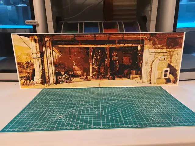 HueForge model: XL Fallout 4 Game Poster - Multi-part Hueforge Art by Lumpy3D
