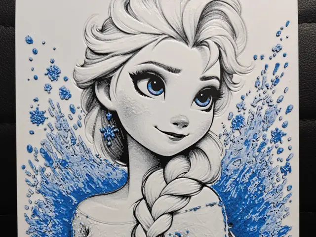 HueForge model: Elsa Frozen by TheHueforgeLady