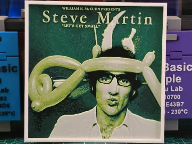 HueForge model: Steve Martin "Let's Get Small" Album - Hueforge by Lumpy3D
