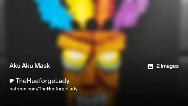 HueForge model: Aku Aku Mask by TheHueforgeLady