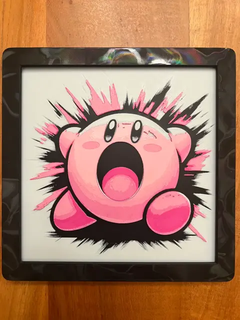 HueForge model: Kirby by JustBe 3D Printing