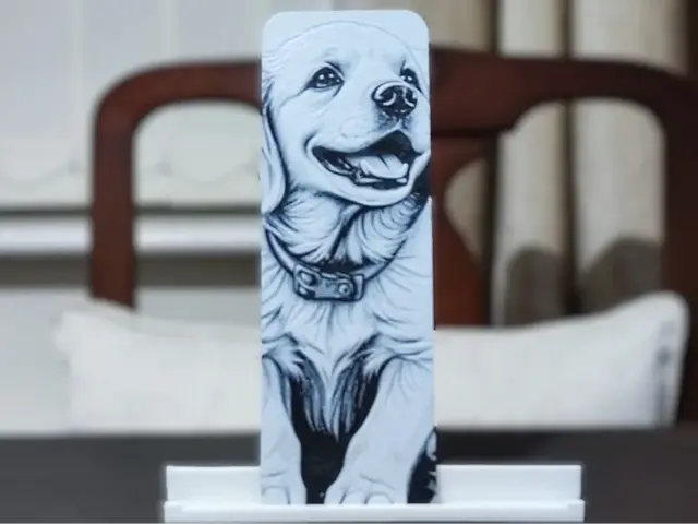 HueForge model: Puppy Bookmark - 2 Color by BoDad