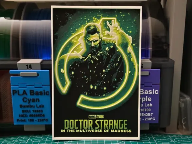 HueForge model: Doctor Strange: Multiverse of Madness - Hueforge by Lumpy3D