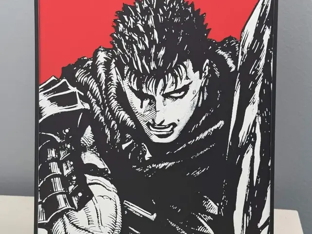 Guts Berserk Black and White and Red