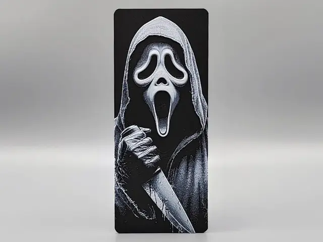 HueForge model: Ghostface Scream Bookmark by Sarge