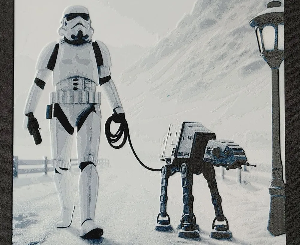Baby AT-AT HueForge by fD.667 HueForge model: Baby AT-AT HueForge by fD.667
