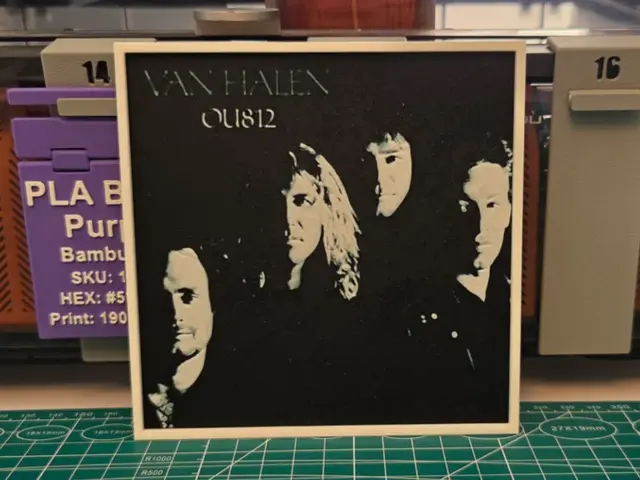 HueForge model: Van Halen "OU812" Album - Hueforge Art by Lumpy3D
