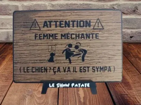 HueForge model: Humorous Hueforge Sign by leshowpatate