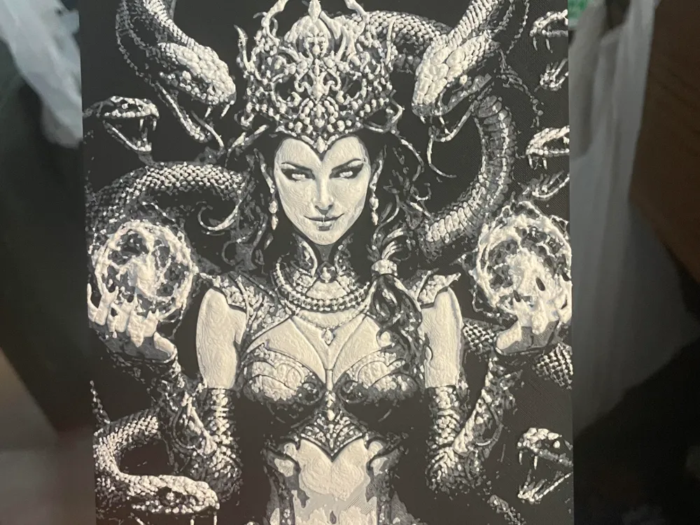 Queen of Snakes Hueforge by Advancedtechworldwide HueForge model: Queen of Snakes Hueforge by Advancedtechworldwide
