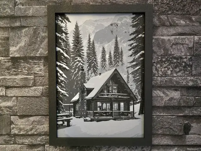 HueForge model: Hueforge Winter House Wood 3 colors by StefBull85