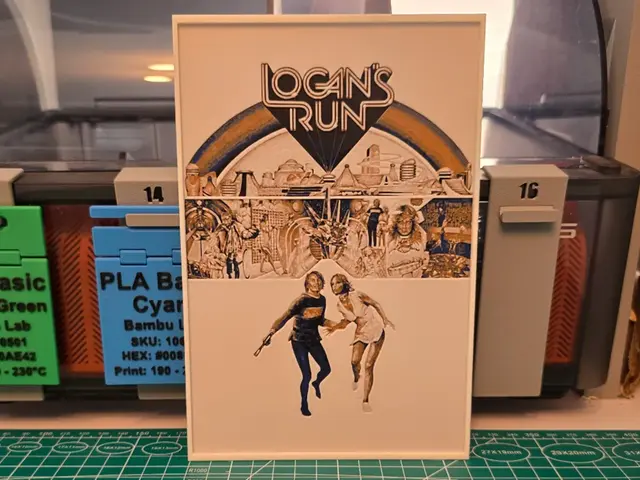 HueForge model: Logan's Run Movie Poster - Hueforge Art by Lumpy3D