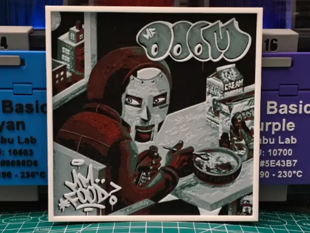 HueForge model: MF DOOM "mm..food" Album - Hueforge Art by Lumpy3D