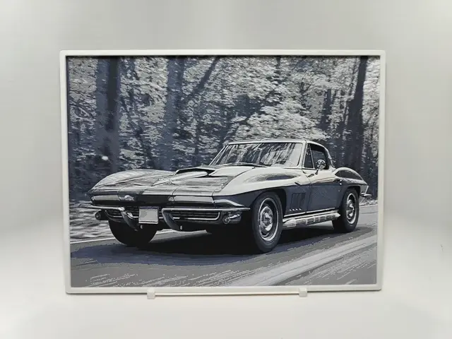 HueForge model: Chevrolet Corvette Sting Ray - 1967 - Hueforge by BeaN
