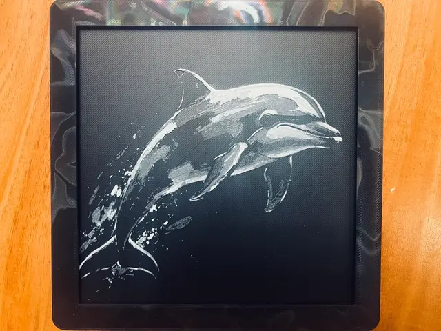 HueForge model: Dolphin(Black & White) by JustBe 3D Printing