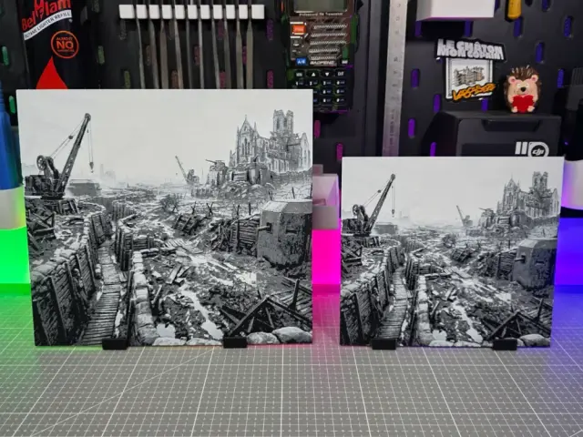 Trench War - Hueforge - 3 Colors
