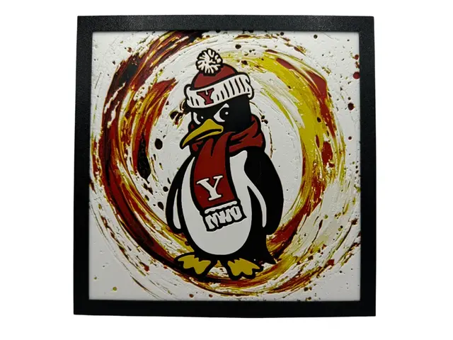 HueForge model: Youngstown State Penguins by Canadian Gamer