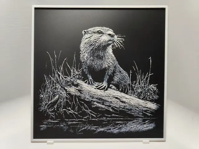 HueForge model: Otter - Hueforge by BeaN