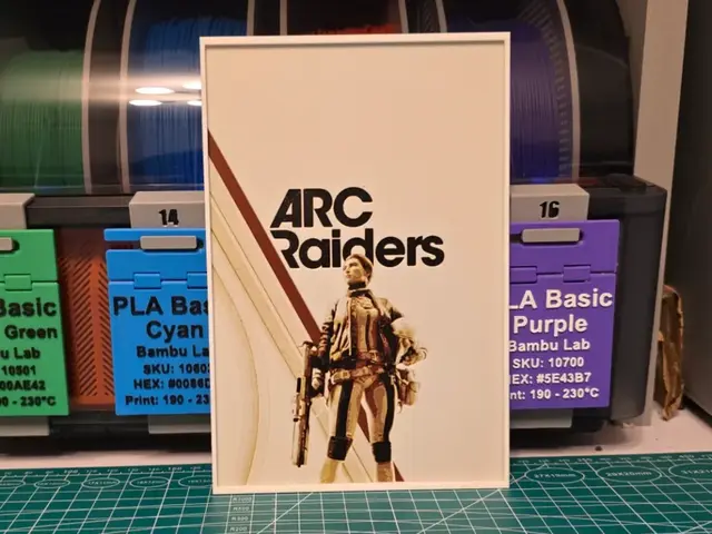 HueForge model: ARC Raiders Game Poster V2 - Hueforge Art by Lumpy3D