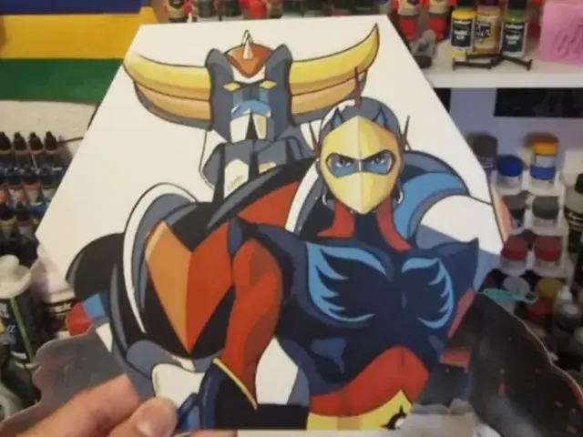 HueForge model: Grendizer Hueforge - Goldorak & Actarus by Dakiren